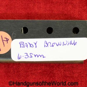 Browning, Baby, 6.35mm, Magazine, Clip, Mag, Original, Collectible, Belgian, Belgium, 6.35, 25, .25, acp, auto, Handgun, Pistol, Hand gun