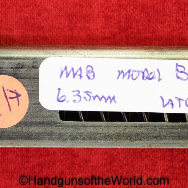 MAB, Model B, 6.35mm, Magazine, Clip, Mag, Original, Collectible, France, French, Model, B, 6.35, 25, .25, acp, auto, Handgun, Pistol, Hand gun