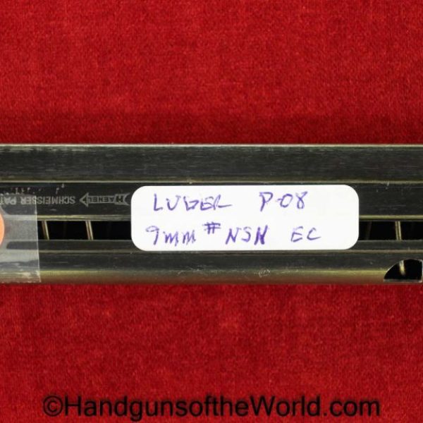 Luger, P.08, 9mm, Magazine, Police, Eagle C, Mag, Clip, E/C, P08, P-08, P 08, German, Germany, WWII, WW2, Handgun, Pistol, Eagle/C, Original, Collectible