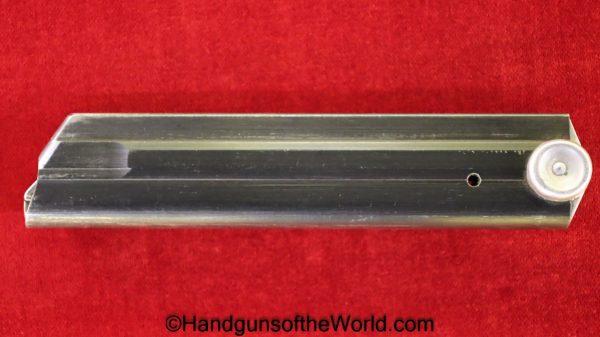 Luger, P.08, 9mm, Magazine, Police, Eagle C, Mag, Clip, E/C, P08, P-08, P 08, German, Germany, WWII, WW2, Handgun, Pistol, Eagle/C, Original, Collectible