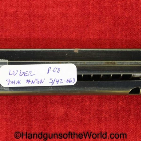 Luger, P.08, 9mm, Magazine, Clip, WWII, Era, No Number, NSN, Mag, Original, Collectible, German, Germany, Mauser, S/42, P08, P 08, P08, Pistol, WW2