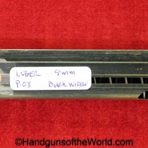 Luger, P.08, 9mm, Black Widow, Magazine, Clip, Mag, Original, Collectible, P08, P 08, P-08, German, Germany, WWII, WW2, Handgun, Pistol, Hand gun