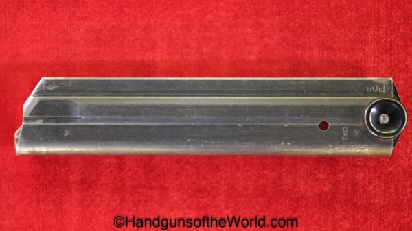 Luger, P.08, 9mm, Black Widow, Magazine, Clip, Mag, Original, Collectible, P08, P 08, P-08, German, Germany, WWII, WW2, Handgun, Pistol, Hand gun