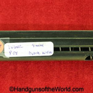 Luger, P.08, 9mm, Black Widow, Magazine, Clip, Mag, Original, Collectible, P08, P 08, P-08, German, Germany, WWII, WW2, Handgun, Pistol, Hand gun