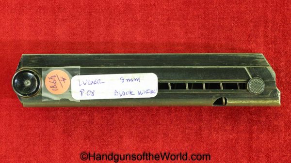 Luger, P.08, 9mm, Black Widow, Magazine, Clip, Mag, Original, Collectible, P08, P 08, P-08, German, Germany, WWII, WW2, Handgun, Pistol, Hand gun