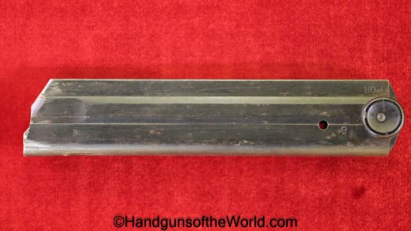 Luger, P.08, 9mm, Black Widow, Magazine, Clip, Mag, Original, Collectible, P08, P 08, P-08, German, Germany, WWII, WW2, Handgun, Pistol, Hand gun