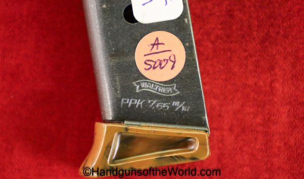 Walther PPk, 7.65mm, Magazine-Clip-WWII Era with brown Finger extension - Image 7