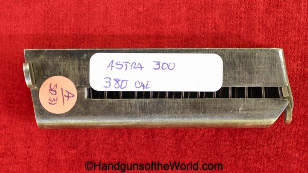 Astra, 300, .380, Magazine, Clip, Mag, Original, Collectible, 380, acp, auto, Spain, Spanish, German, Germany, WWII, WW2, Handgun, Pistol, Hand gun