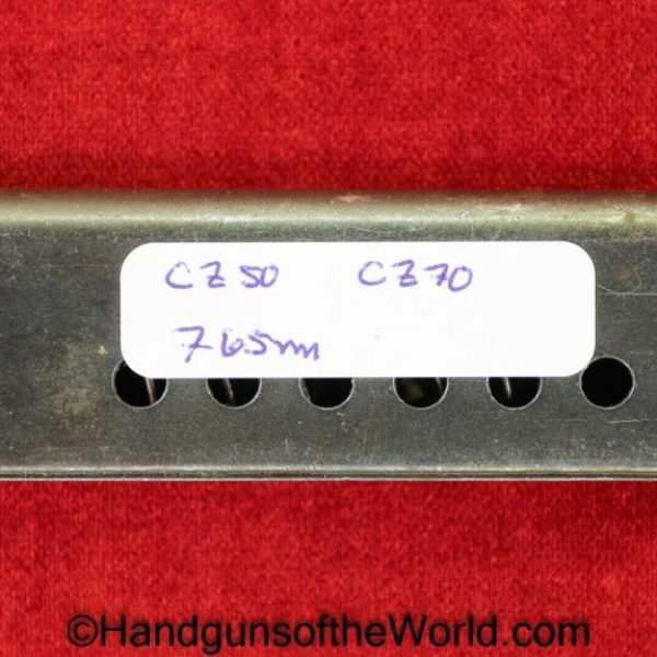 CZ 50, CZ 70, 7.65mm, Magazine, Clip, Mag, Original, Collectible, Czech, Czechoslovakia, CZ, 70, 50, CZ50, CZ70, CZ-50, CZ-70, Handgun, Pistol, Hand gun