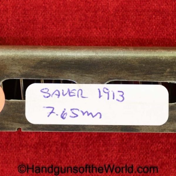 Sauer, 1913, 7.65mm, Magazine, Clip, Mag, Original, Collectible, German, Germany, Model, 32, .32, acp, auto, 7.65, Handgun, Pistol, Hand gun