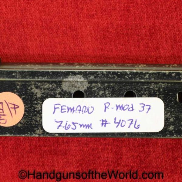Femaru, P.Mod 37, 7.65mm, Magazine, Clip, #4076, 4076, Original, Collectible, Mag, German, Germany, WWII, WW2, 7.65, 32, .32, acp, auto, Handgun, Pistol