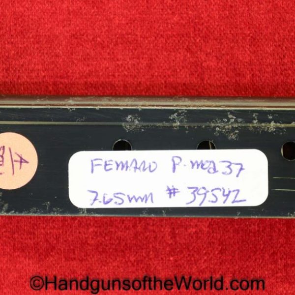 Femaru, P.Mod 37, 7.65mm, Magazine, Clip, #39542, 39542, Original, Collectible, Hungarian, Hungary, German, Germany, WWII, WW2, P.Mod, 37, 32, .32, acp