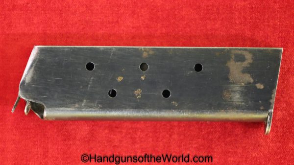 Colt, 1911A1, .45acp, Magazine, Clip, WWII, Era, Original, Collectible, WW2, 1911, 45, .45, acp, auto, Handgun, Mag, Pistol, Americana, S, Colt Scovill, C-S