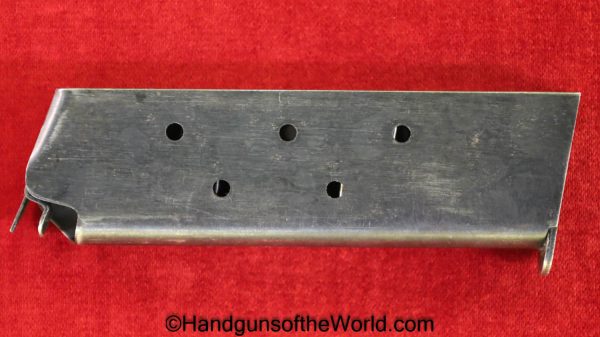 Colt, 1911A1, .45acp, Magazine, Clip, WWII, Era, Original, Collectible, WW2, 1911, 45, .45, acp, auto, Handgun, Mag, Pistol, Americana, America, S, Scovill