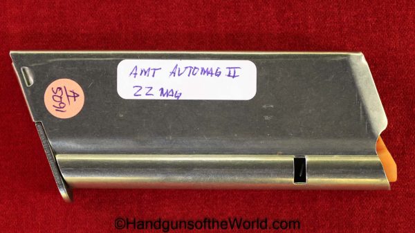 AMT, Automag II, .22 Magnum, Magazine, Clip, Mag, Original, Collectible, 22, .22, Magnum, Automag, II, 2, Handgun, Pistol, Hand gun, American, USA, US