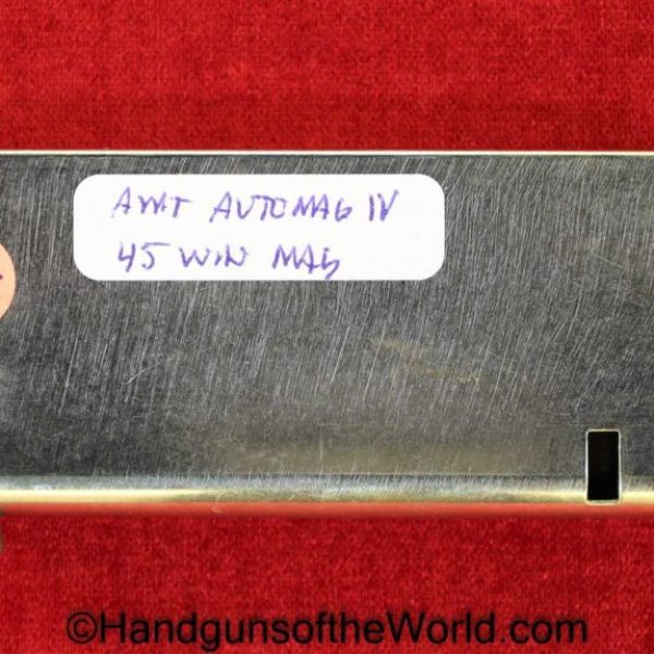 AMT, Automag IV, .45 Win Mag, Magazine, Clip, Mag, Original, Collectible, Automag, IV, 45, .45, Win, Winchester, Magnum, Handgun, Pistol, Hand gun