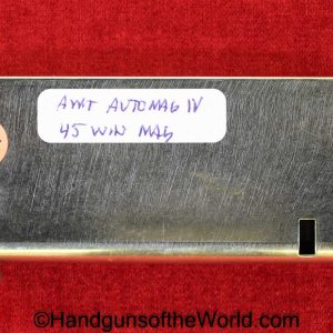 AMT, Automag IV, .45 Win Mag, Magazine, Clip, Mag, Original, Collectible, Automag, IV, 45, .45, Win, Winchester, Magnum, Handgun, Pistol, Hand gun