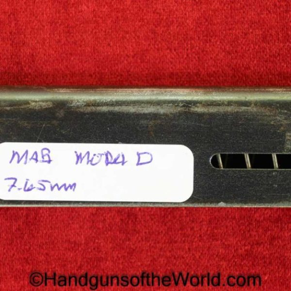 MAB, Model D, 7.65mm, Magazine, Clip, Mag, Original, Collectible, France, French, Handgun, Pistol, Model, D, 7.65, 32, .32, acp, auto, Hand gun