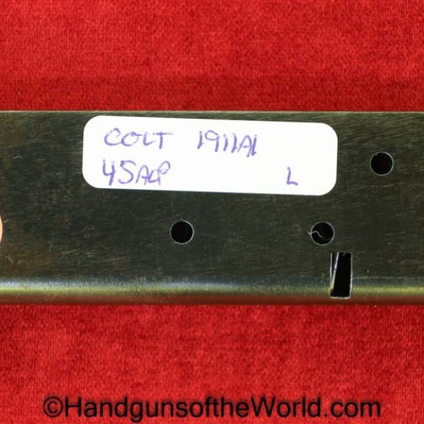 Colt, 1911A1, .45acp, Magazine, Clip, WWII, Era, Original, Collectible, WW2, 1911, 45, .45, acp, auto, Handgun, Mag, Pistol, Americana, America, L, MS Little