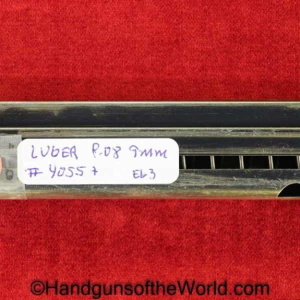 Luger, P.08, 9mm, #4055T, Magazine, Clip, WWII, Era, WW2, 4055t, Original, Collectible, German, Germany, P08, P 08, P-08, E63, E/63, Handgun, Pistol