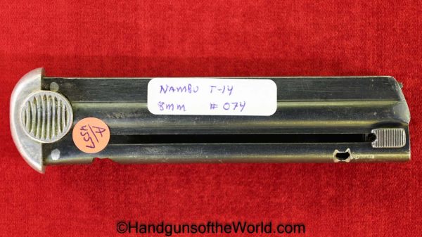 Nambu, Type 14, 8mm, #074, Magazine, Clip, Mag, Original, Collectible, Japan, Japanese, WWII, WW2, Handgun, Pistol, 074, Blued, Type, 14, Hand gun