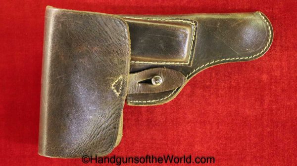Astra, 300, Holster, German, WWII, GFG, Brown, Leather, Original, Collectible, WW2, Germany, Handgun, Pistol, Hand gun, Ink Stamped, Spain, Spanish