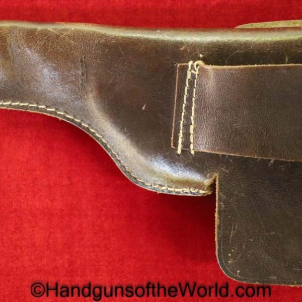 Astra, 300, Holster, German, WWII, GFG, Brown, Leather, Original, Collectible, WW2, Germany, Handgun, Pistol, Hand gun, Ink Stamped, Spain, Spanish