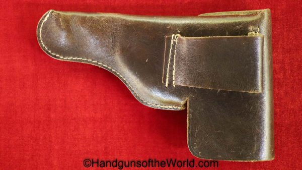 Astra, 300, Holster, German, WWII, GFG, Brown, Leather, Original, Collectible, WW2, Germany, Handgun, Pistol, Hand gun, Ink Stamped, Spain, Spanish