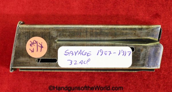 Savage, 1907, 1917, .32acp, Magazine, Clip, Original, Collectible, Model, 32, .32, acp, auto, 7.65, 7.65mm, Handgun, Hand gun, Pistol, American, America