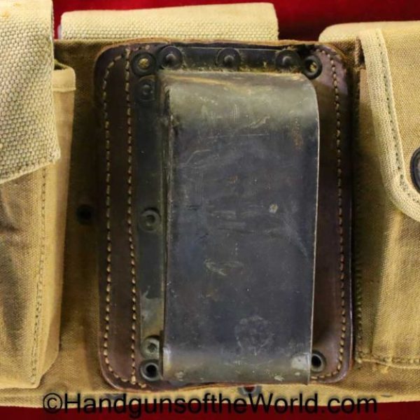 Browning, BAR, Belt, with Magazines, Original, Collectible, Tan, canvas, Long-8-18, WWI, WW1, 1918, Hip Fire, Walking Fire, Hip, Walking, Fire