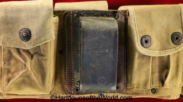 Browning, BAR, Belt, with Magazines, Original, Collectible, Tan, canvas, Long-8-18, WWI, WW1, 1918, Hip Fire, Walking Fire, Hip, Walking, Fire