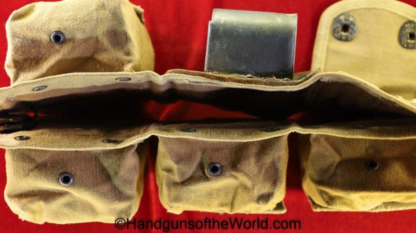 Browning, BAR, Belt, with Magazines, Original, Collectible, Tan, canvas, Long-8-18, WWI, WW1, 1918, Hip Fire, Walking Fire, Hip, Walking, Fire