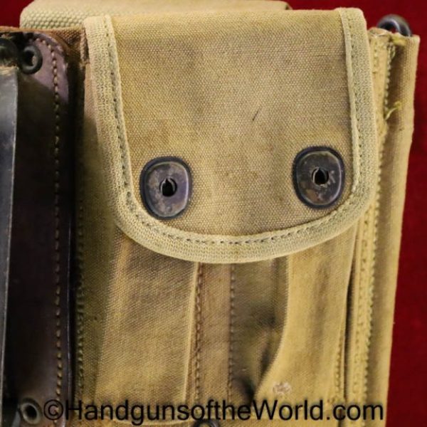 Browning, BAR, Belt, with Magazines, Original, Collectible, Tan, canvas, Long-8-18, WWI, WW1, 1918, Hip Fire, Walking Fire, Hip, Walking, Fire