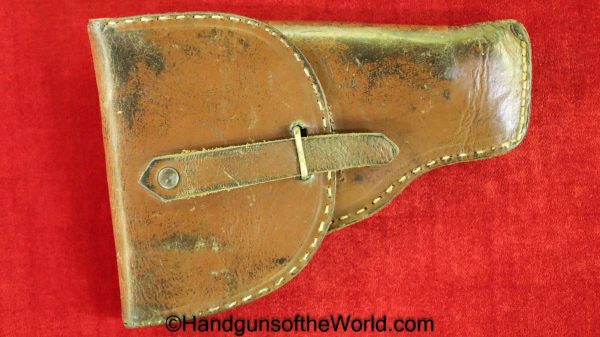 Beretta, 1919, Holster, Brown, leather, Unmarked, Original, Collectible, VP, Vest Pocket, 25, .25, acp, auto, 6.35, 6.35mm, Italy, Italian, Pistol, Handgun