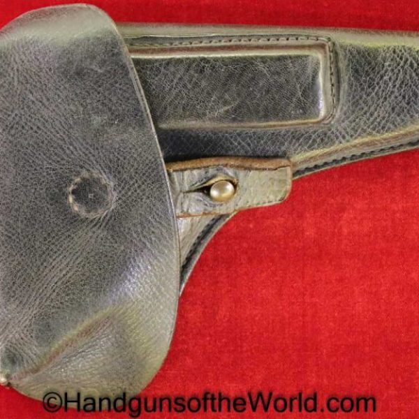 FN, Browning, 1922, Holster, Danish, Pattern, Unmarked, brown, leather, Original, Collectible, Denmark, Handgun, Pistol, Police, WWII, WW2, Era