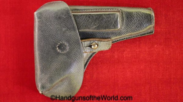 FN, Browning, 1922, Holster, Danish, Pattern, Unmarked, brown, leather, Original, Collectible, Denmark, Handgun, Pistol, Police, WWII, WW2, Era