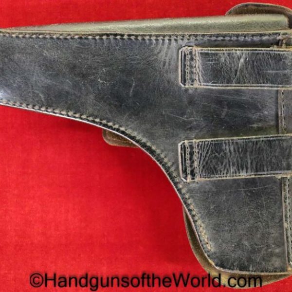 FN, Browning, 1922, Holster, Danish, Pattern, Unmarked, brown, leather, Original, Collectible, Denmark, Handgun, Pistol, Police, WWII, WW2, Era
