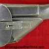 Beretta, 1934, 1935, Holster, WWII, Era, WW2, Original, Collectible, Italy, Italian, Green, leather, breakaway, pattern, unmarked, Handgun, Pistol