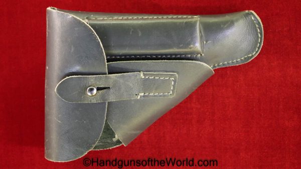 Beretta, 1934, 1935, Holster, WWII, Era, WW2, Original, Collectible, Italy, Italian, Green, leather, breakaway, pattern, unmarked, Handgun, Pistol
