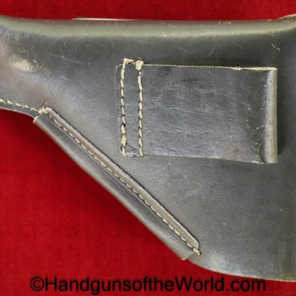 Beretta, 1934, 1935, Holster, WWII, Era, WW2, Original, Collectible, Italy, Italian, Green, leather, breakaway, pattern, unmarked, Handgun, Pistol