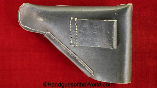 Beretta, 1934, 1935, Holster, WWII, Era, WW2, Original, Collectible, Italy, Italian, Green, leather, breakaway, pattern, unmarked, Handgun, Pistol