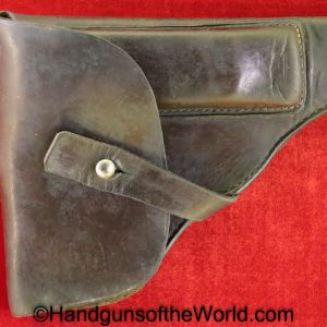 Becker & Hollander, Beholla, Holster, Brown, leather, 7.65mm, pistols, Menta, Stenda, Leonhardt, Original, Collectible, German, Germany, Handgun