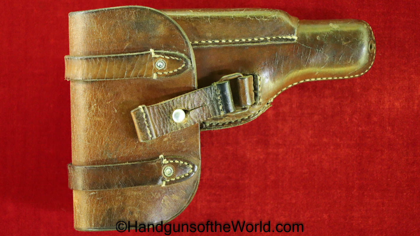 FN, Browning, 1922, WWII, Era, Commercial, Brown, leather, Theuermann, Dropping pattern, Akah, Original, Collectible, German, Germany, WW2, Handgun, Pistol