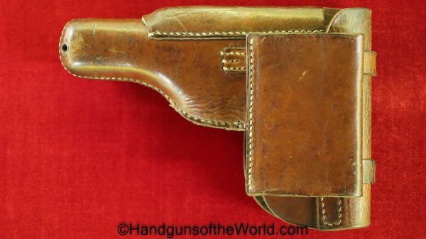 FN, Browning, 1922, WWII, Era, Commercial, Brown, leather, Theuermann, Dropping pattern, Akah, Original, Collectible, German, Germany, WW2, Handgun, Pistol