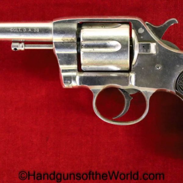 Colt, 1889, Navy, Revolver, .38, 1891, Handgun, Collectible, Antique, Non FFL, Non-FFL, 38, Americana, America, USA, US, American, Model, Factory Nickel