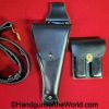 Colt, 1911A1, General Officers, Holster, Belt Rig, Smooth, black, leather, Original, Collectible, 1911, 45, .45, General, Officer, Rig, General Officer