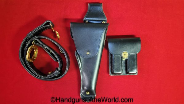 Colt, 1911A1, General Officers, Holster, Belt Rig, Smooth, black, leather, Original, Collectible, 1911, 45, .45, General, Officer, Rig, General Officer