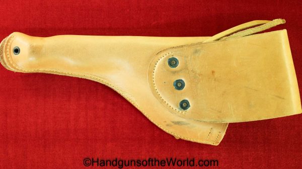 Colt, 1917, Revolver, Holster, Belt Set, Tan, leather, US, US Saddlery, 1944, Original, Collectible, S&W, WWII, WW2, Handgun, Model, Smith and Wesson