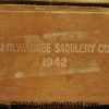 Colt, 1911A1, Holster, Dated, 1942, Tan, leather, US, Milwaukee Saddlery Co, Original, Collectible, 1911, 45, .45, Americana, WWII, WW2, American, USA