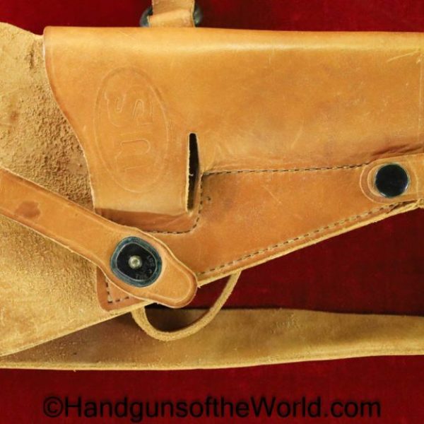 Colt, 1911A1, Shoulder Holster, WWII, Era, Tan, leather, US, Boyt, Original, Collectible, WW2, Holster, Shoulder, 1911, 45, .45, WW2, Handgun, Pistol